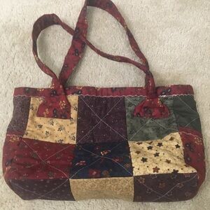 Handmade Patchwork Shoulder Bag Vintage Style Floral Cottagecore Boho Handbag